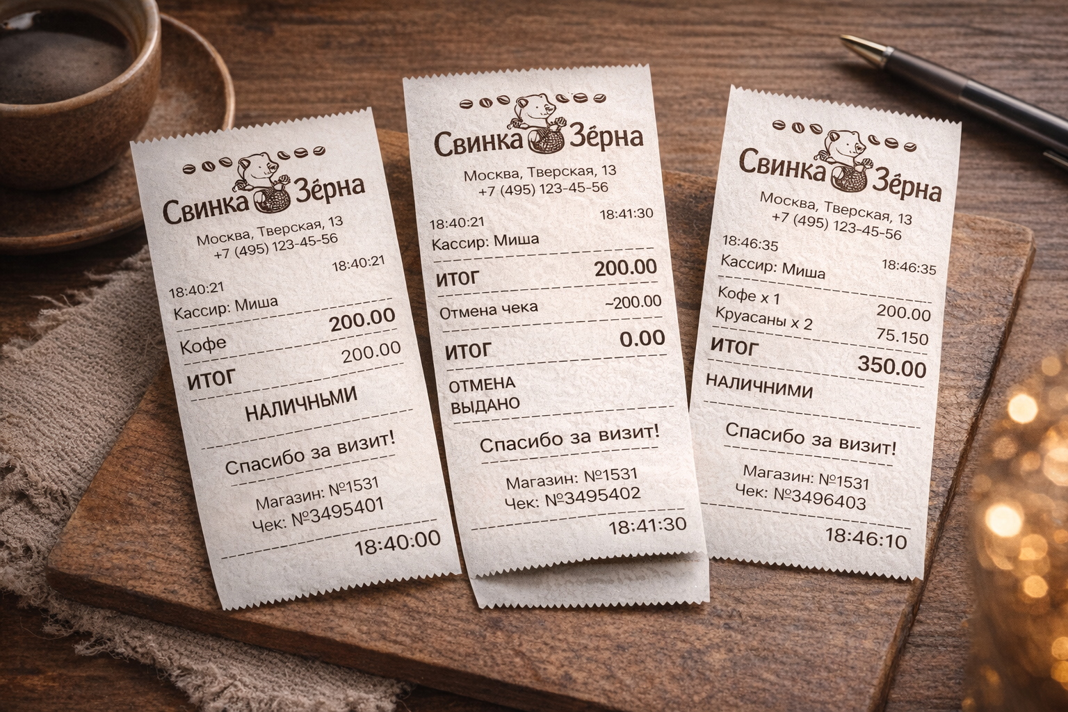 Кассовые Чеки