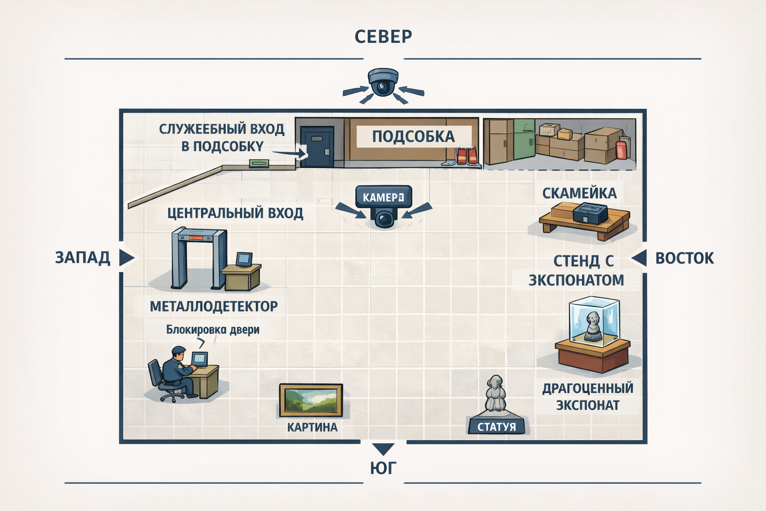 Схема выставки